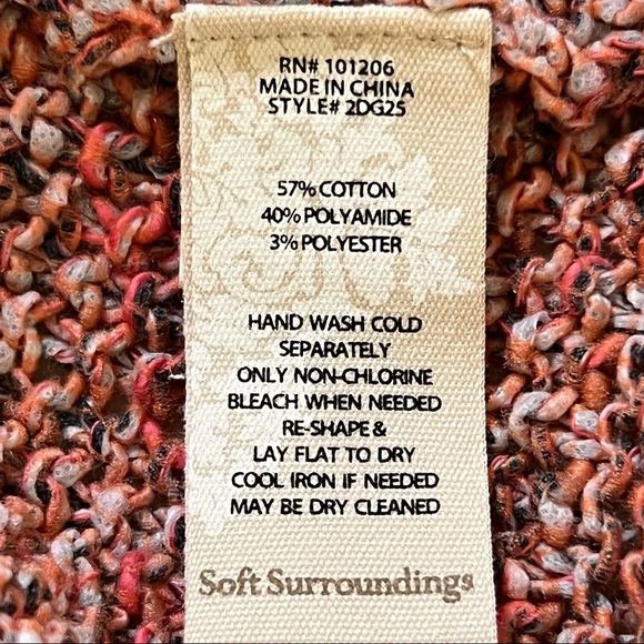 Women’s Soft Surroundings Pullover Multicolored Tunic Sweater Fits XS - S - Picture 11 of 13